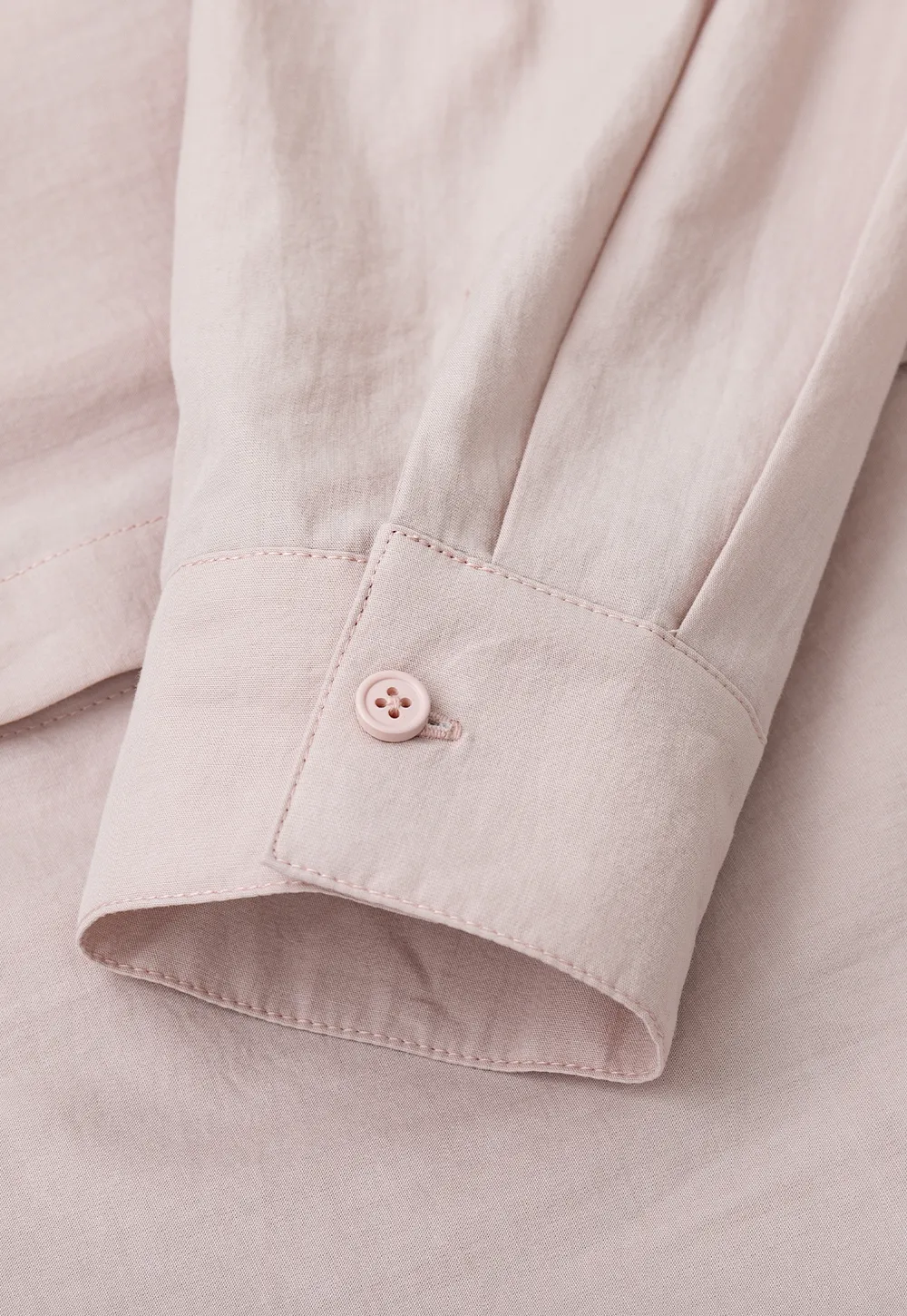 Oversized Collar Shirt with Roll Up Sleeves