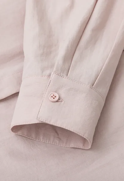 Oversized Collar Shirt with Roll Up Sleeves