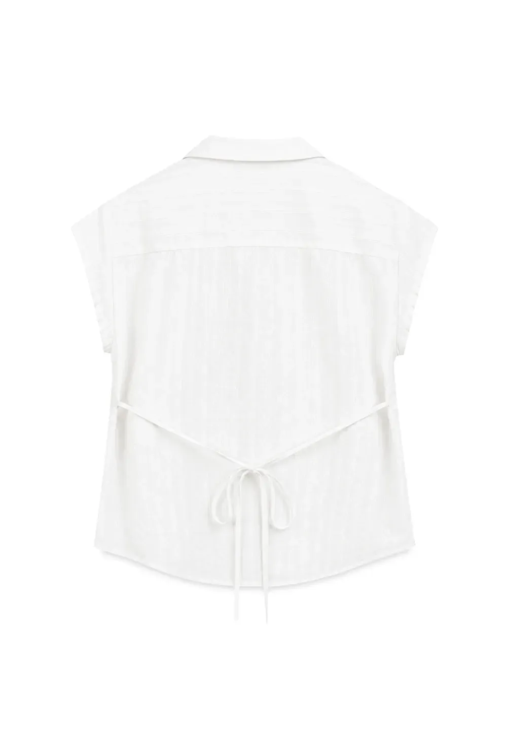 Short Sleeve Collared Shirt with Chest Pocket