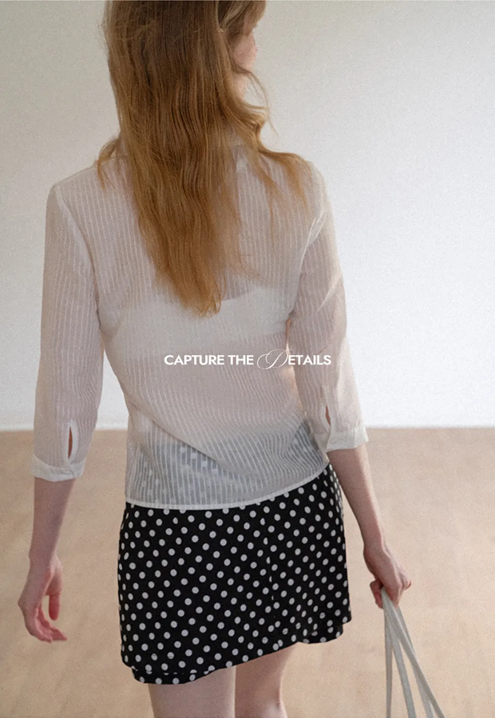 Sheer Textured Button Down Shirt