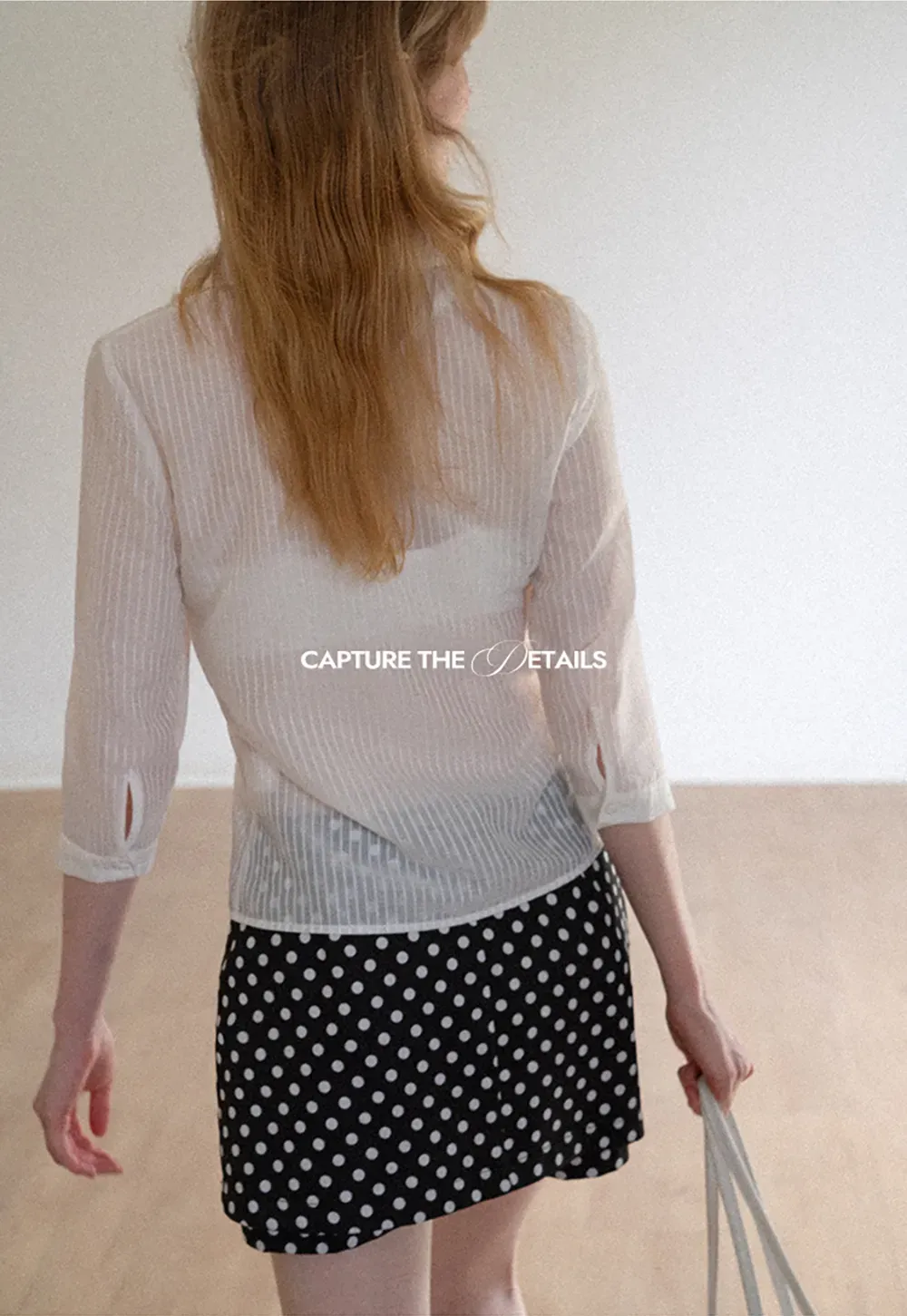 Sheer Textured Button Down Shirt