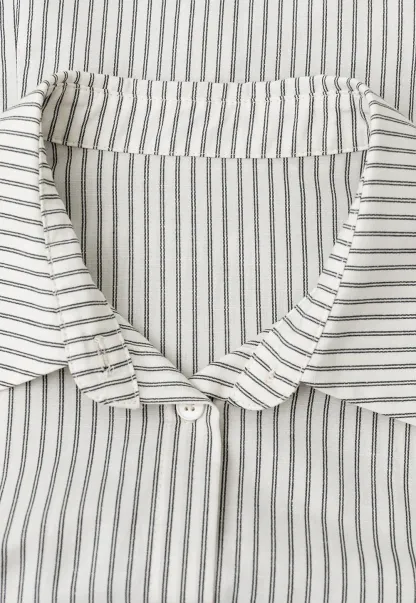 Striped Button Down Shirt with Roll Up Sleeves