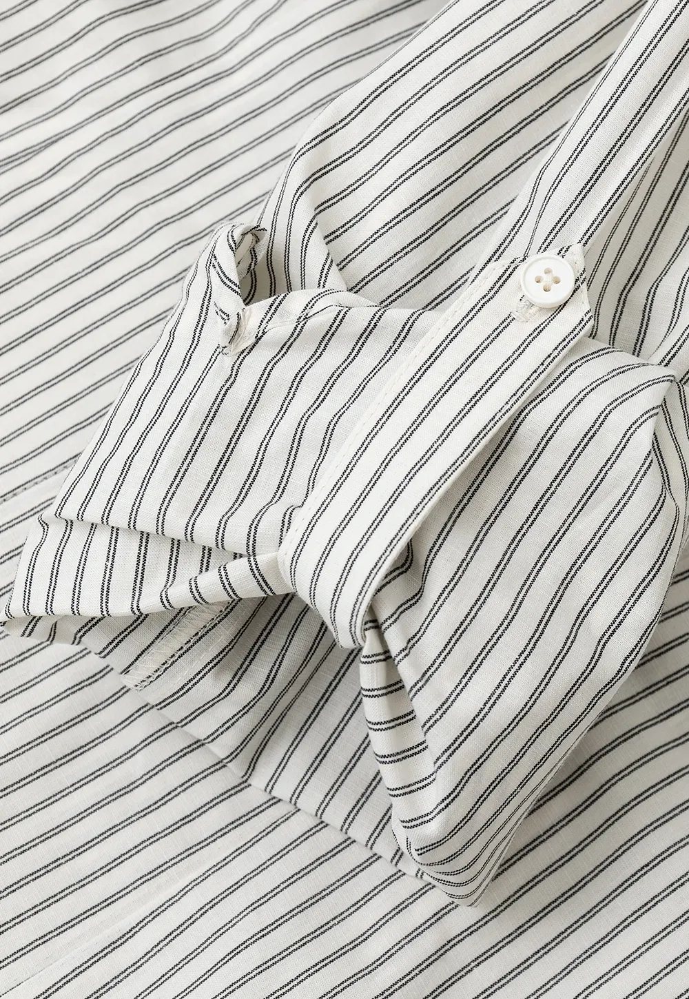 Striped Button Down Shirt with Roll Up Sleeves