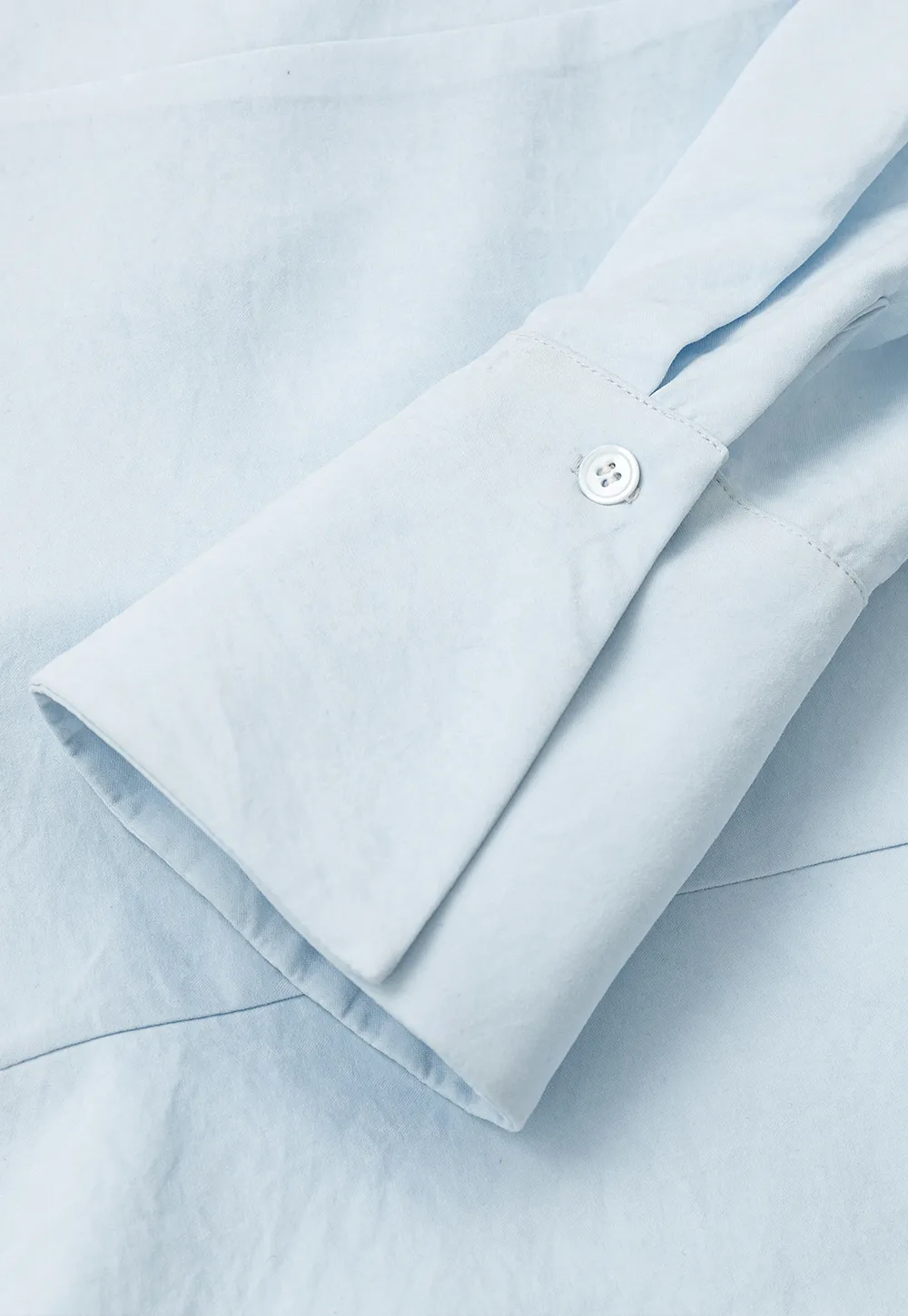 Ruched Front Button Down Shirt