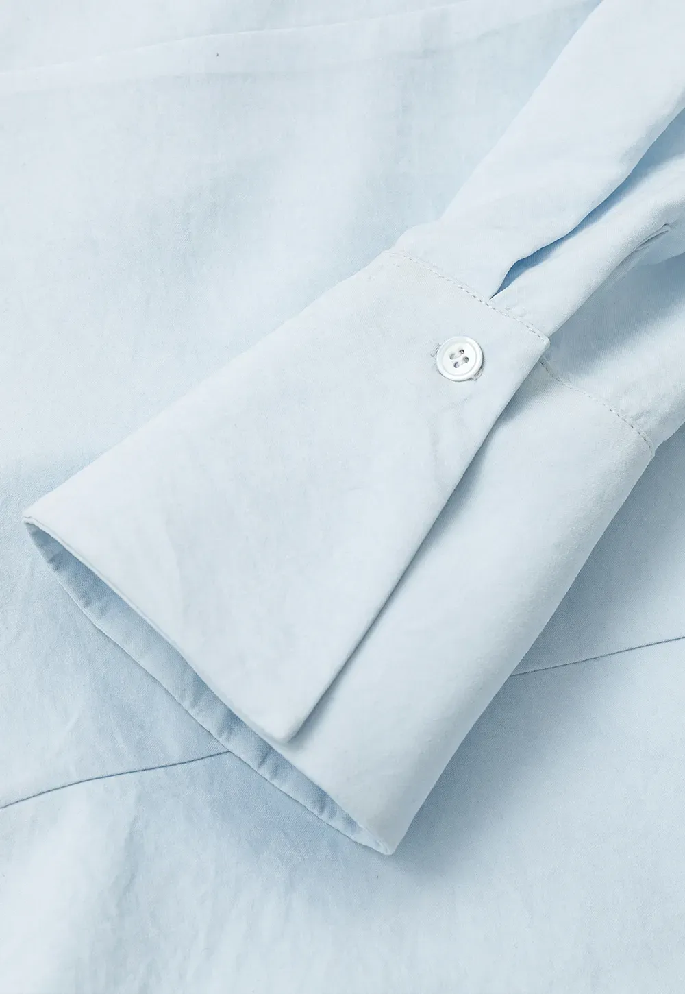 Ruched Front Button Down Shirt