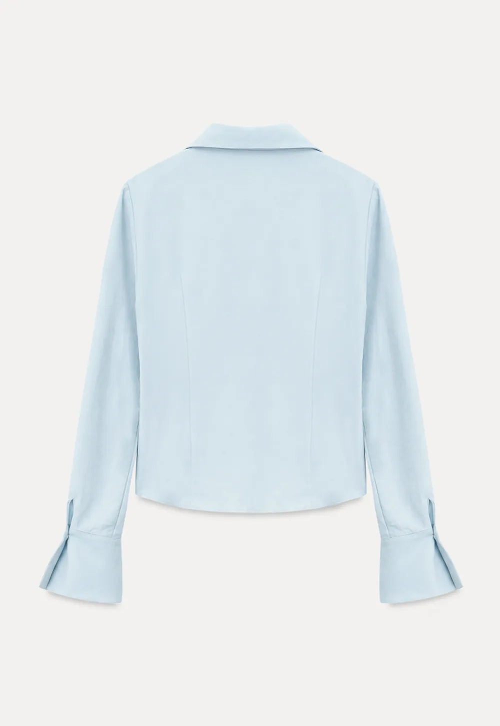 Ruched Front Button Down Shirt