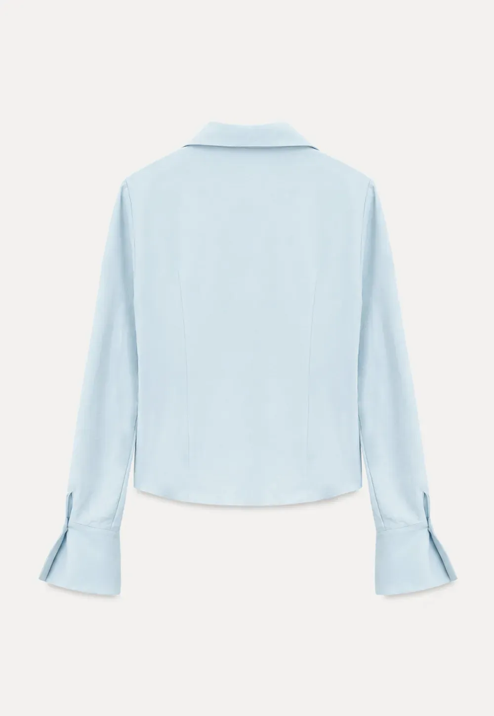 Ruched Front Button Down Shirt
