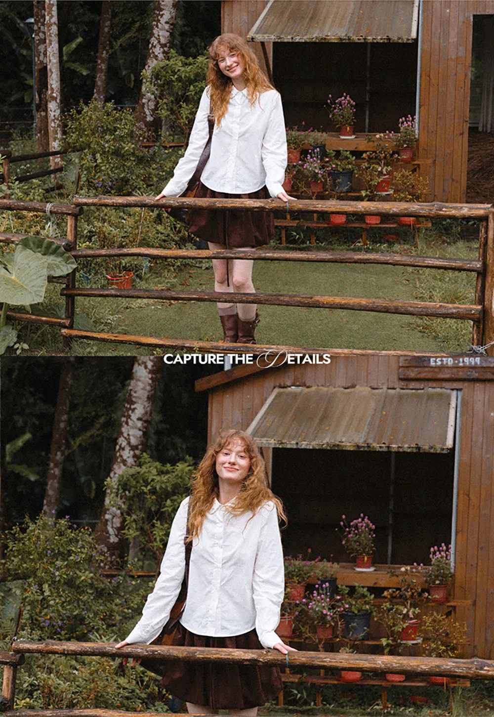 Asymmetrical Cut Long Sleeve Button Up Shirt
