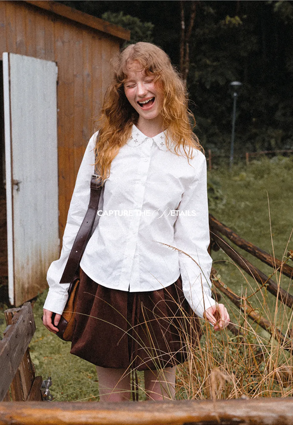 Asymmetrical Cut Long Sleeve Button Up Shirt