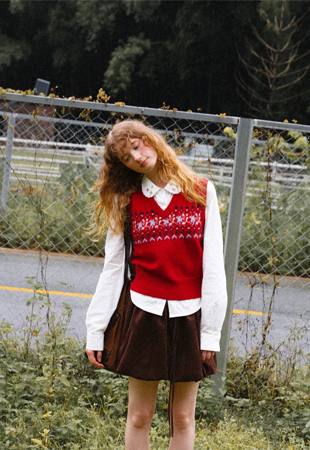 Asymmetrical Cut Long Sleeve Button Up Shirt