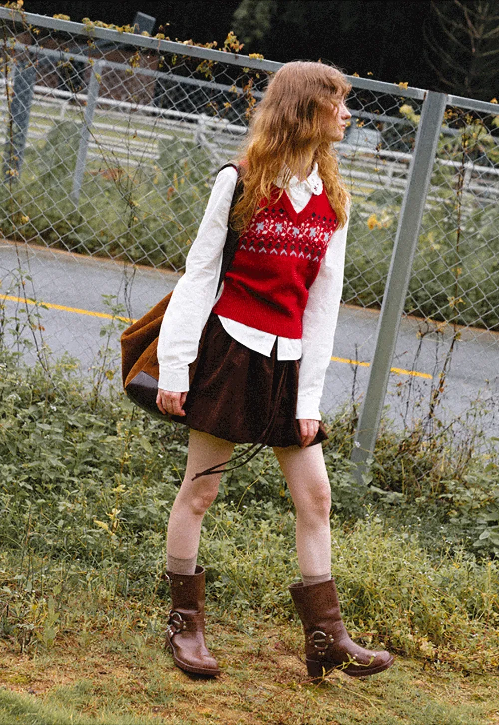 Asymmetrical Cut Long Sleeve Button Up Shirt