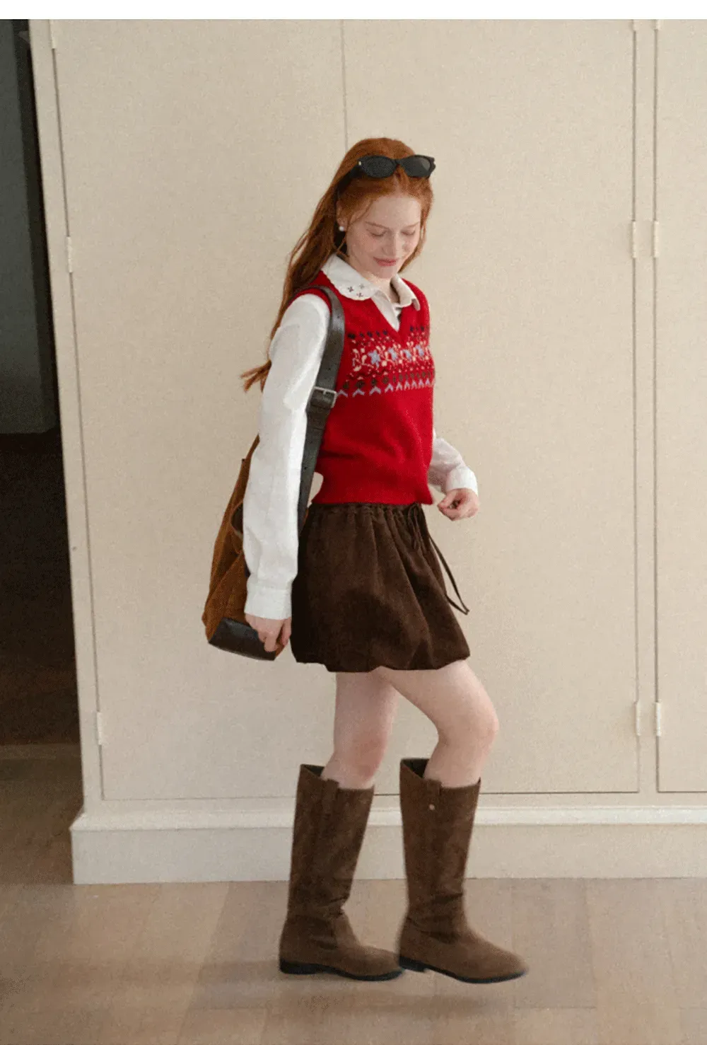 Asymmetrical Cut Long Sleeve Button Up Shirt