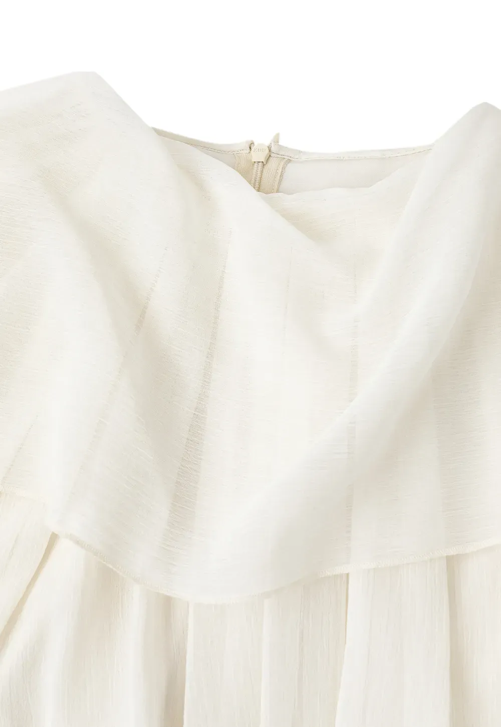 Pleated Layered Sheer Blouse