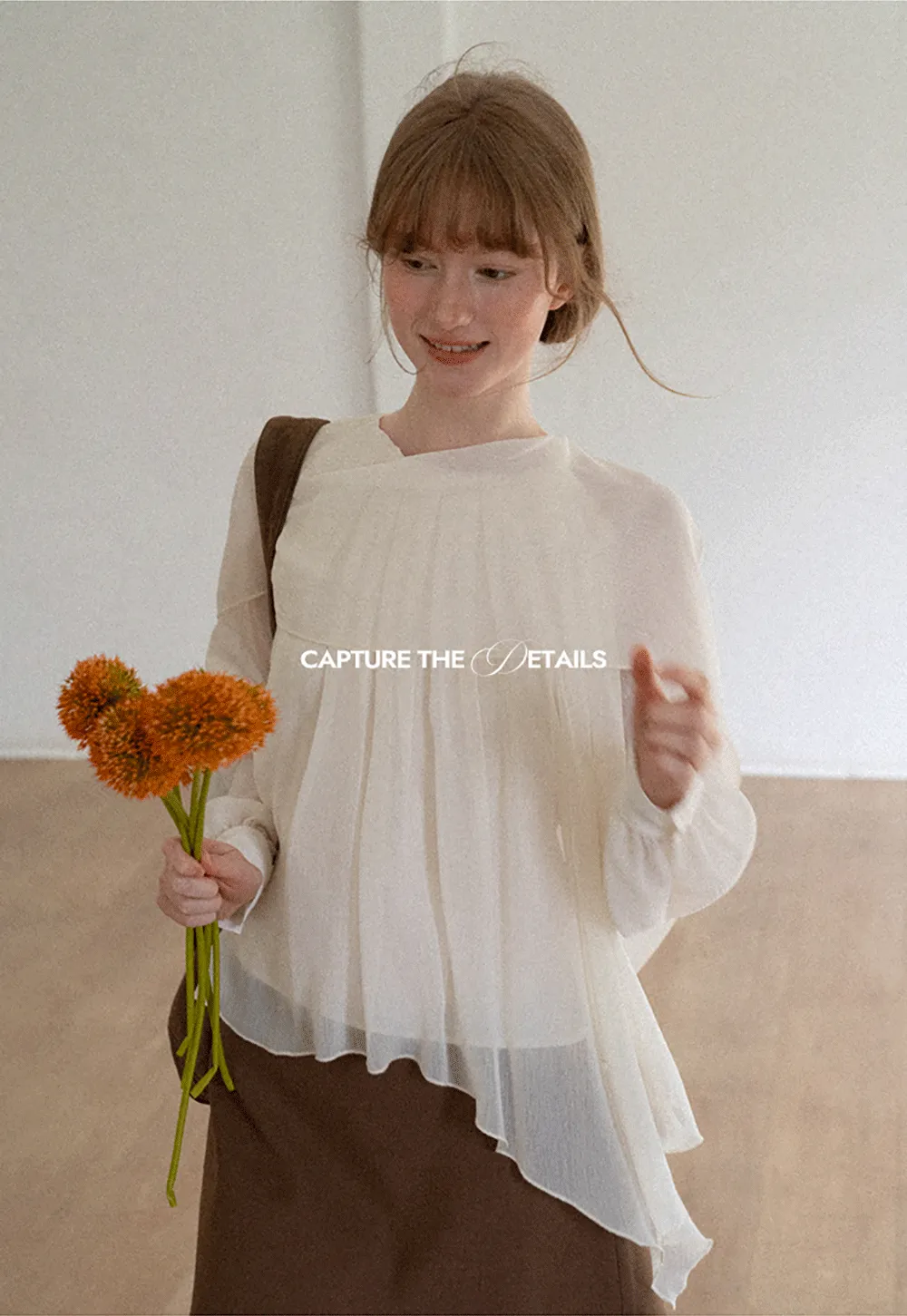 Pleated Layered Sheer Blouse