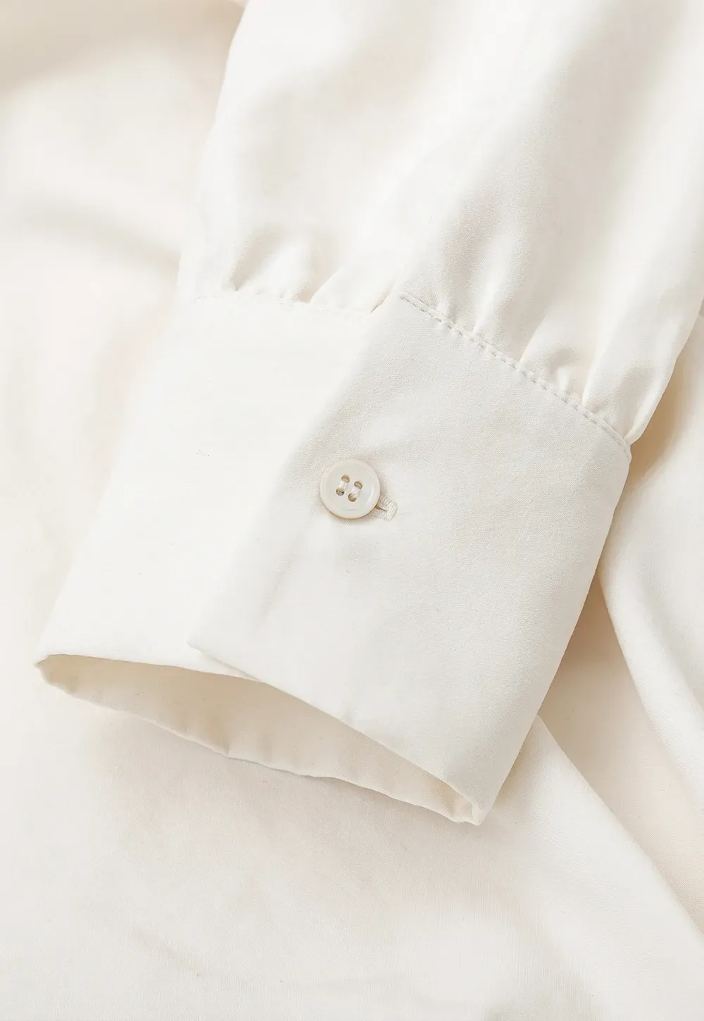 Lace Trim Wrap Front Long Sleeve Shirt