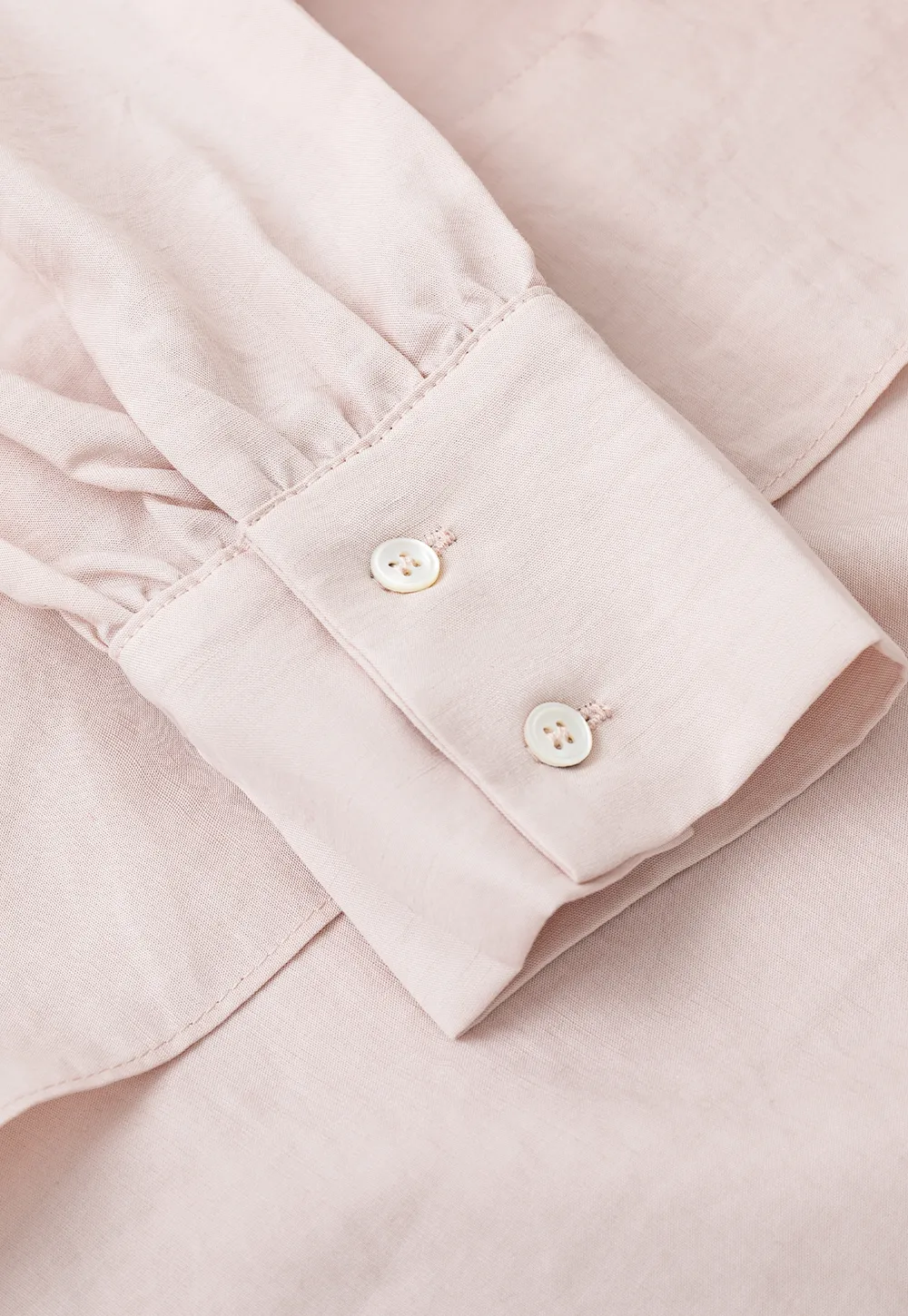 Wrap Neck Draped Front Long Sleeve Shirt