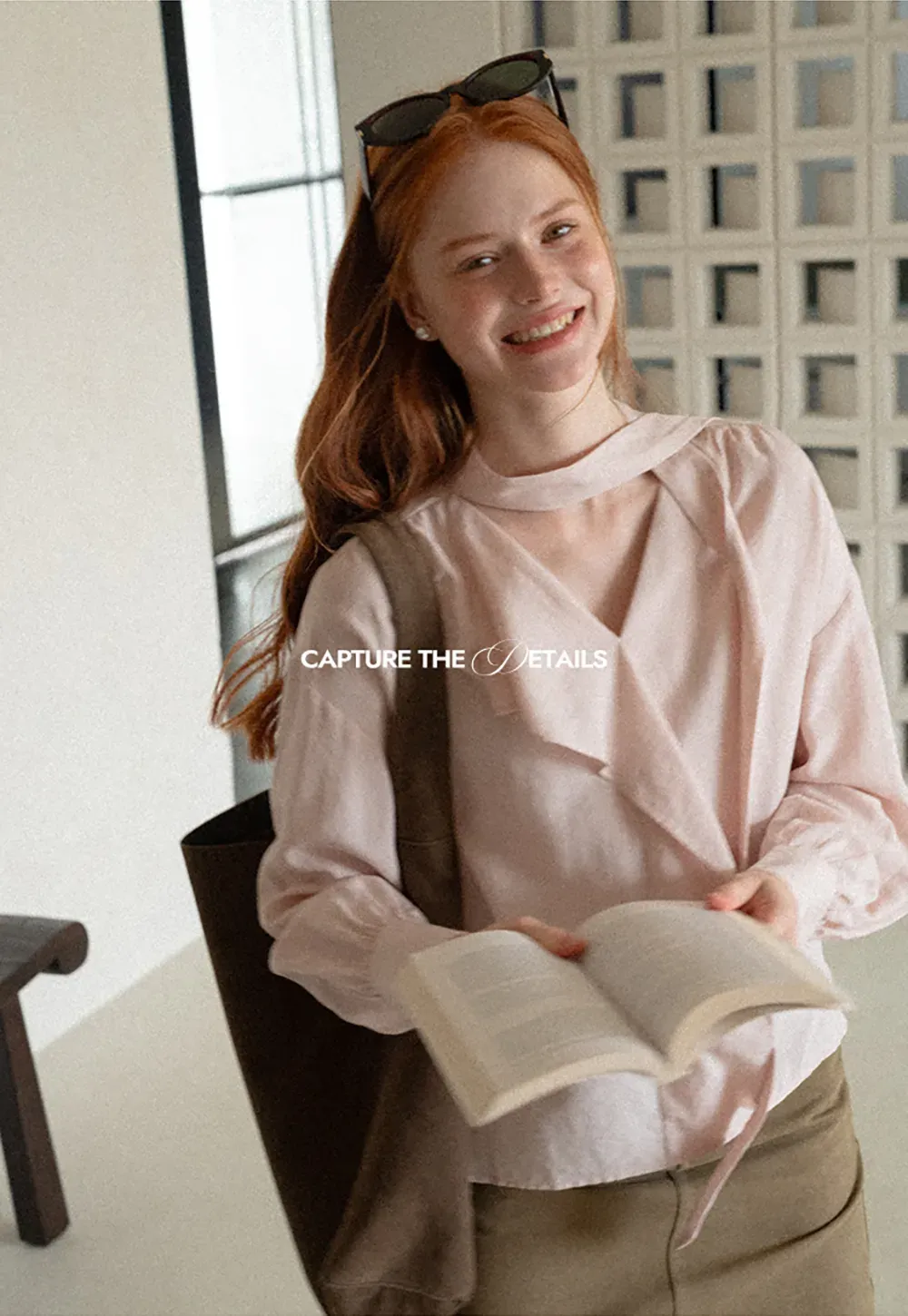 Wrap Neck Draped Front Long Sleeve Shirt