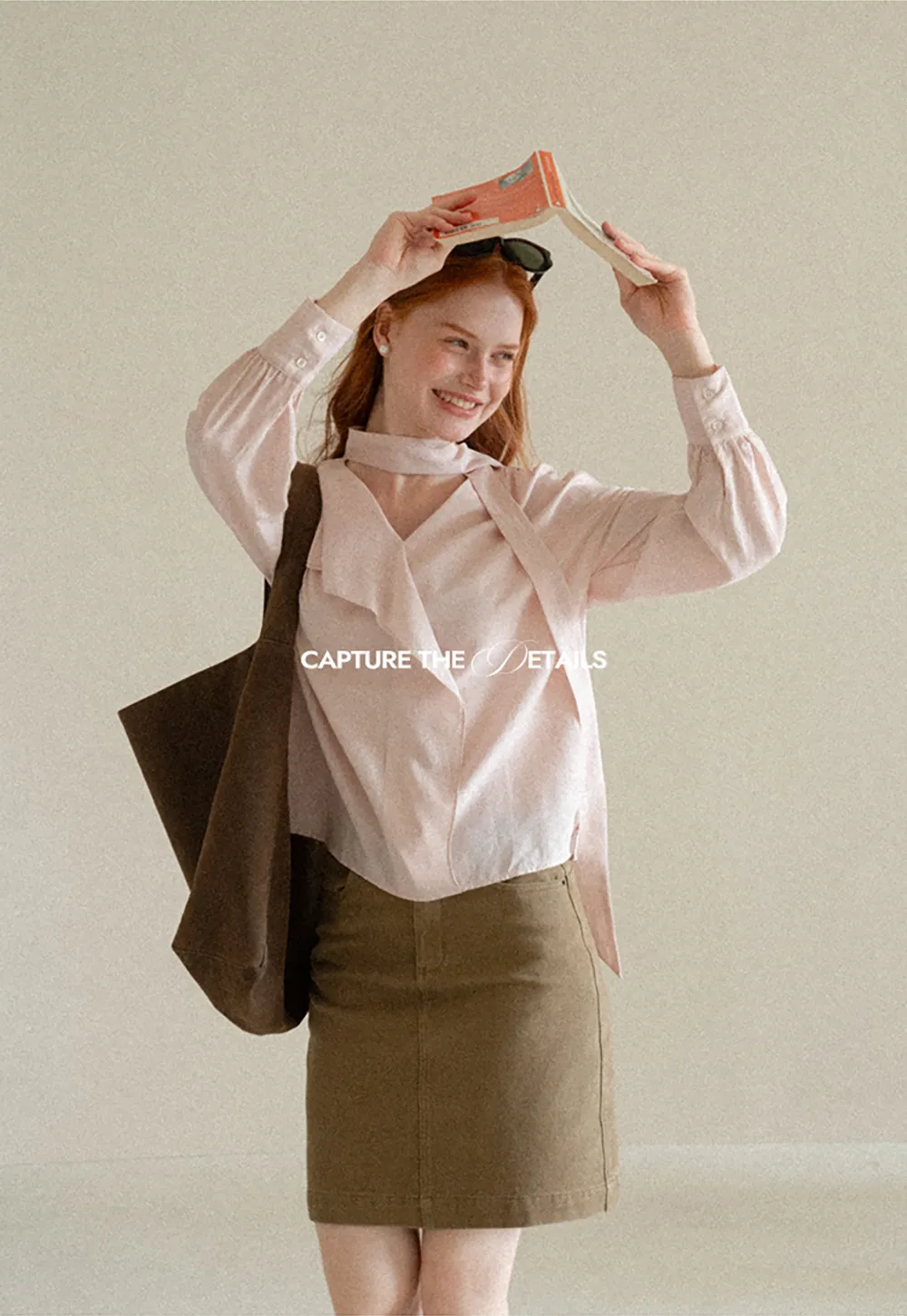 Wrap Neck Draped Front Long Sleeve Shirt