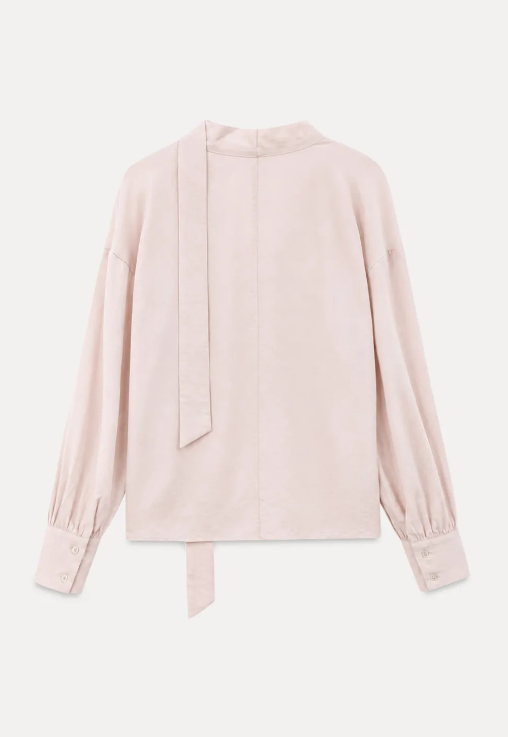 Wrap Neck Draped Front Long Sleeve Shirt