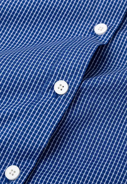 Embroidered Peter Pan Collar Corduroy Shirt
