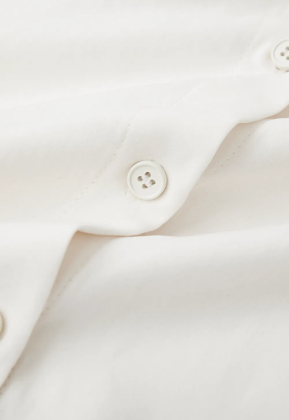 Ruffled Collar Button Front Long Sleeve Shirt