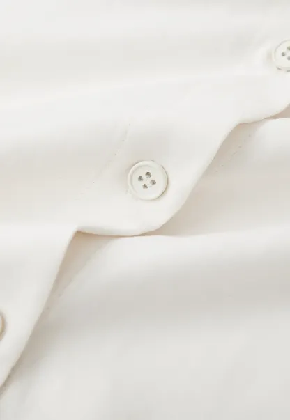 Ruffled Collar Button Front Long Sleeve Shirt
