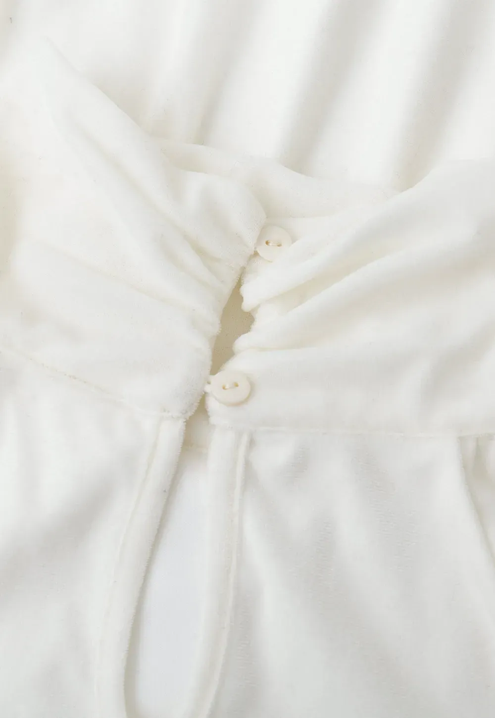 High Neck Pleated Blouse with Sheer Long Sleeves