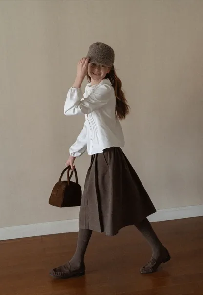 Ruffled Bow Neck Long Sleeve Button Up Shirt