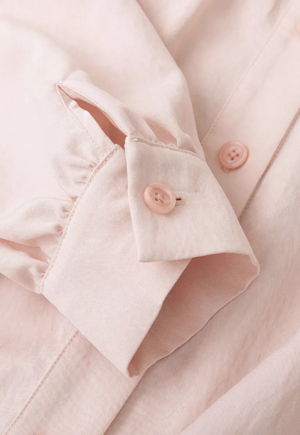 High Collar Drawstring Waist Blouse