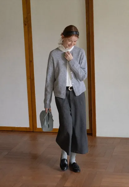 Pleated High Neck Bow Tie Blouse