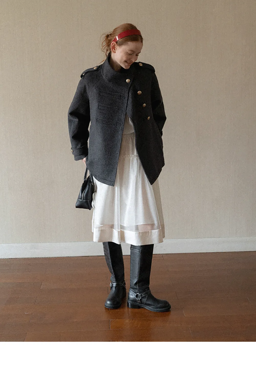 Embroidered Yoke Puff Sleeve Blouse