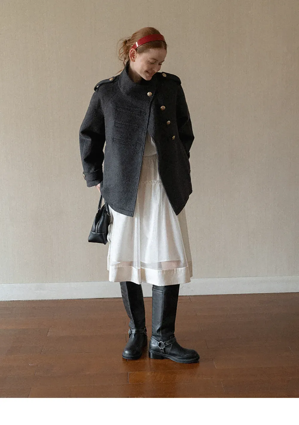 Embroidered Yoke Puff Sleeve Blouse