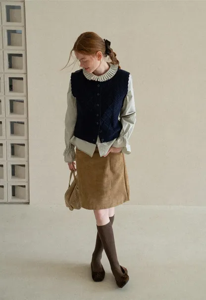 Pleated Collar Ruched Sleeve Button Up Shirt