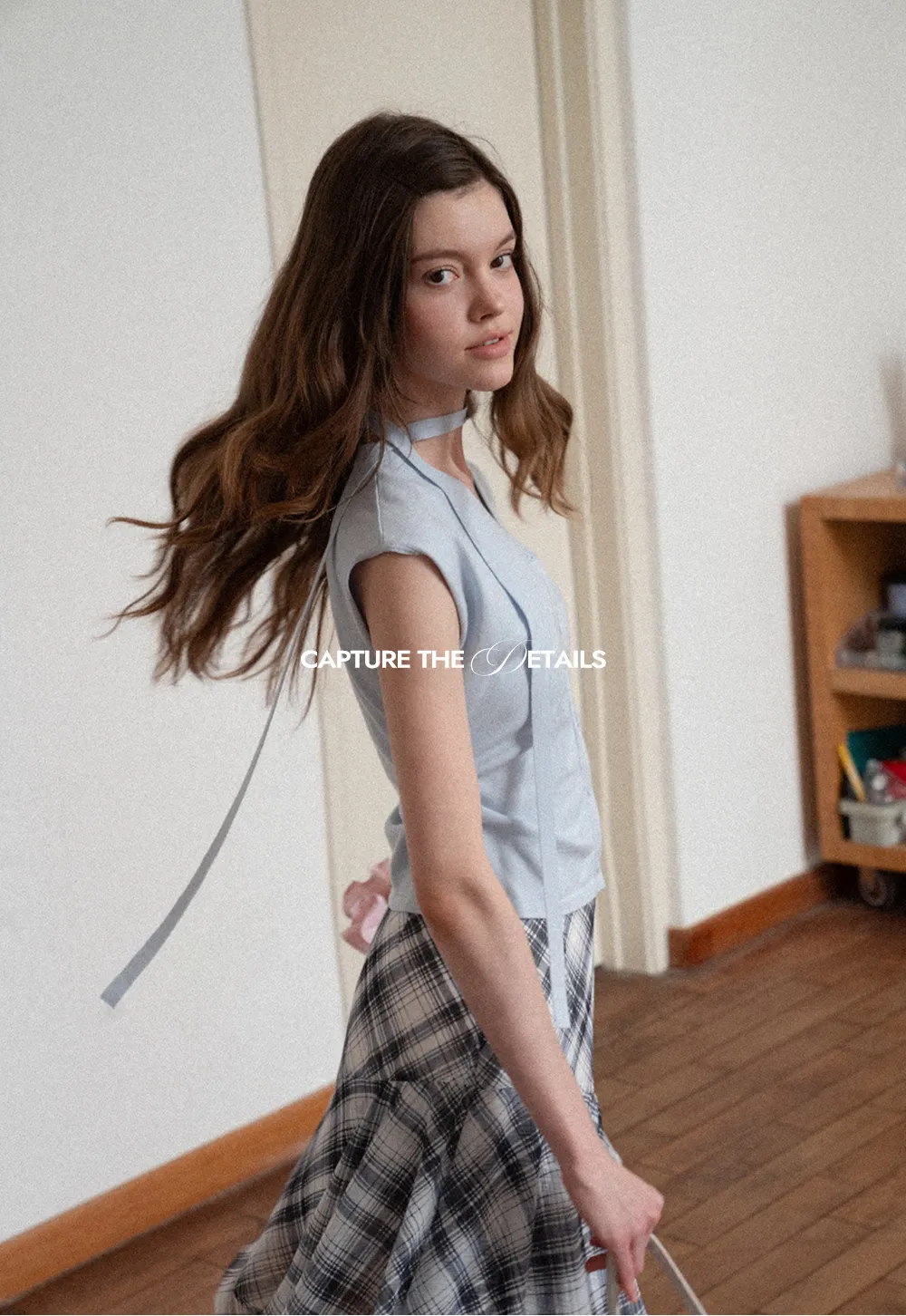 V neck short sleeve knit cardigan with floral trim