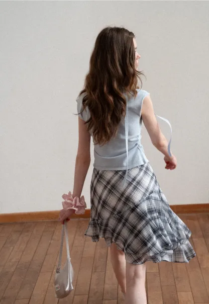 V neck short sleeve knit cardigan with floral trim