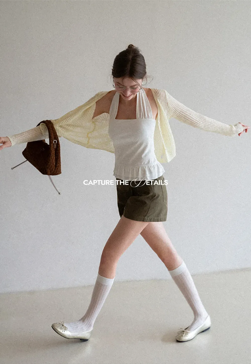 Ribbed Knit Cardigan with Button Closure