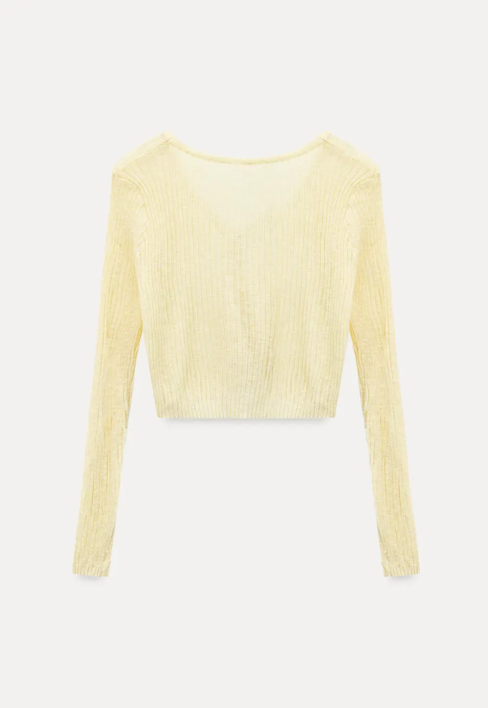 Ribbed Knit Cardigan with Button Closure