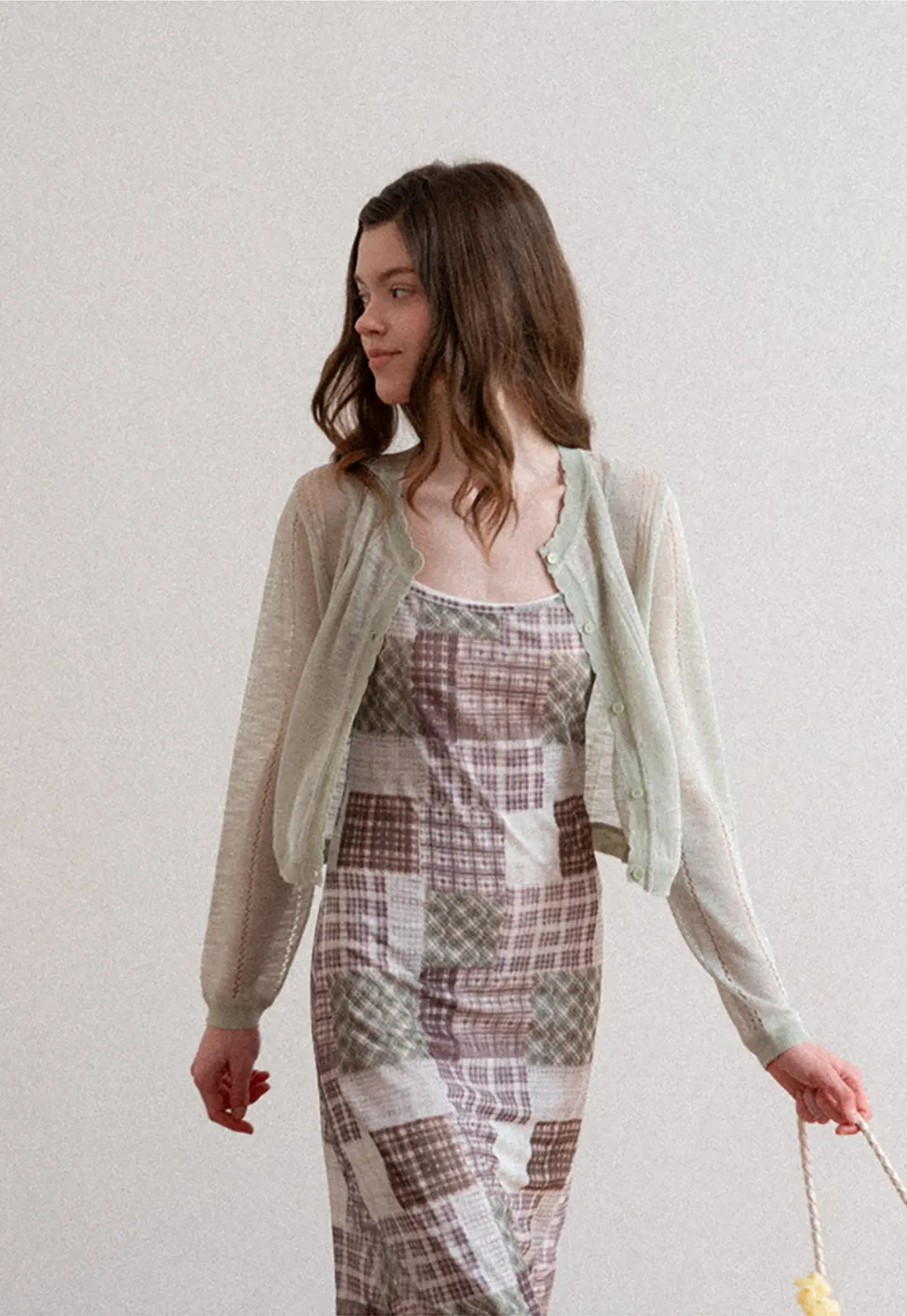 Woolen knit sweater and tank top