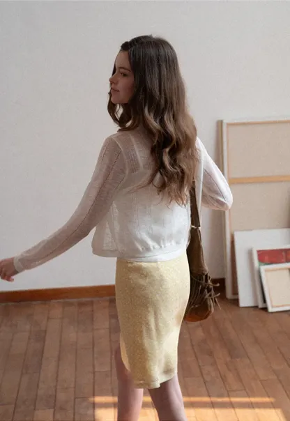 Woolen knit sweater and tank top