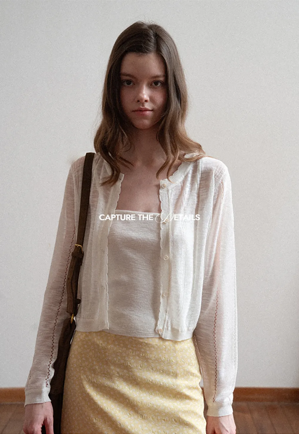 Woolen knit sweater and tank top