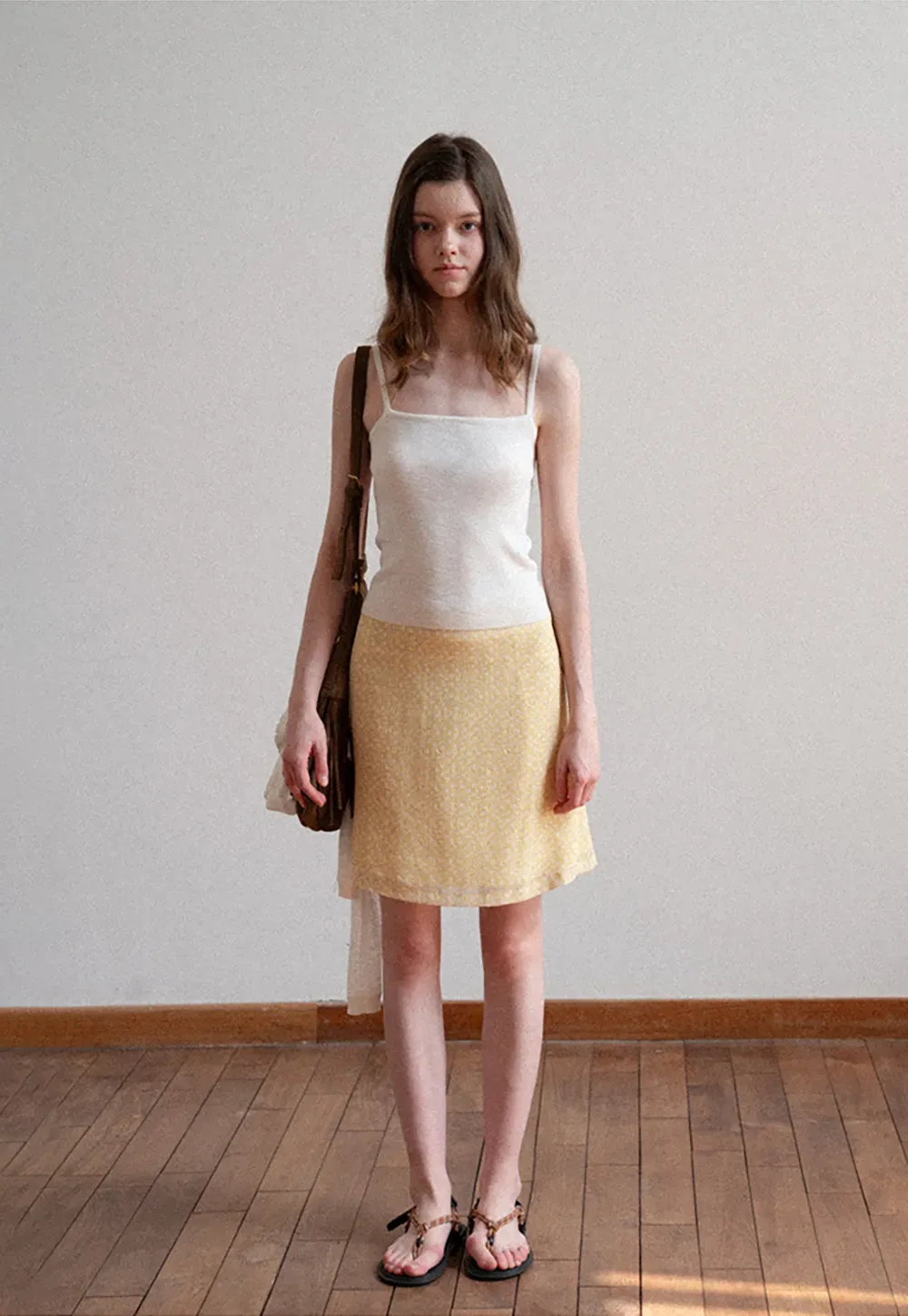 Woolen knit sweater and tank top