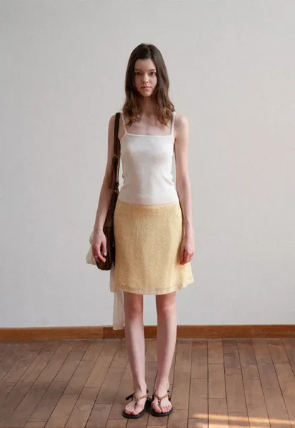 Woolen knit sweater and tank top