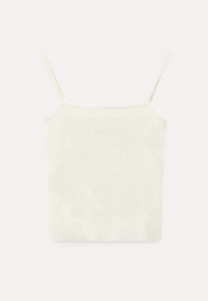 Woolen knit sweater and tank top