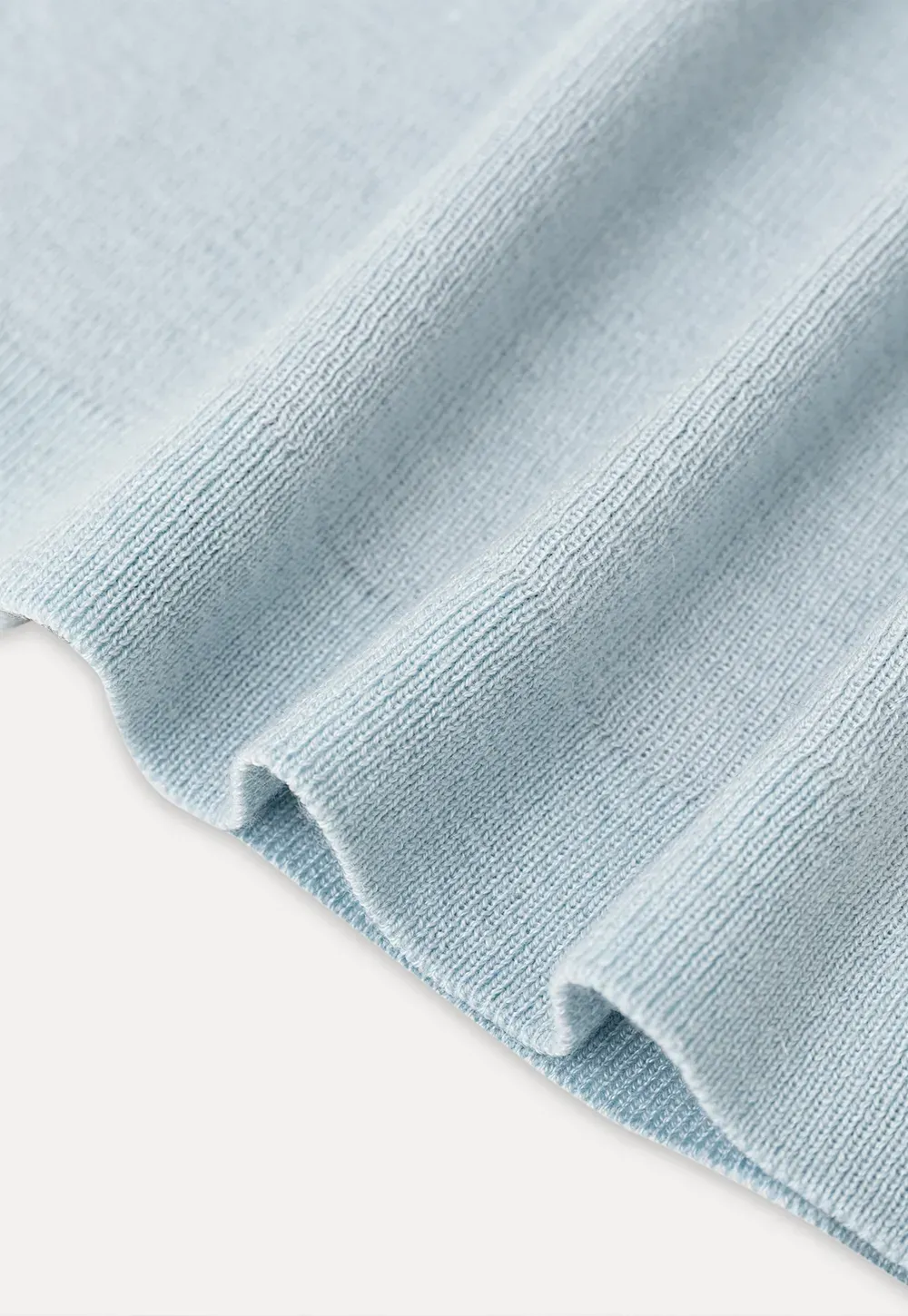 Collared Short Sleeve Knit Sweater with Square Neckline