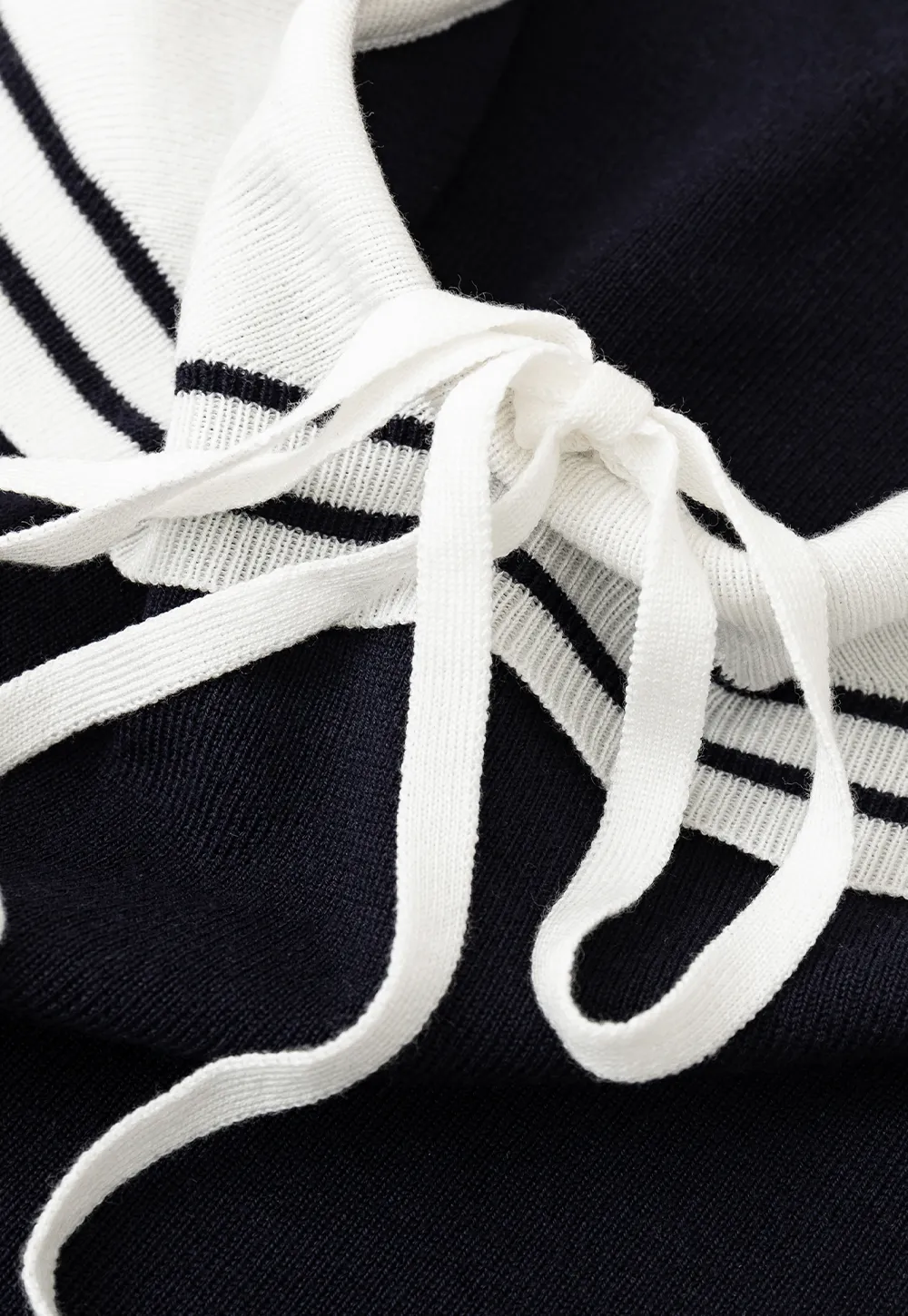 Off Shoulder Knot Detail Knit Sweater