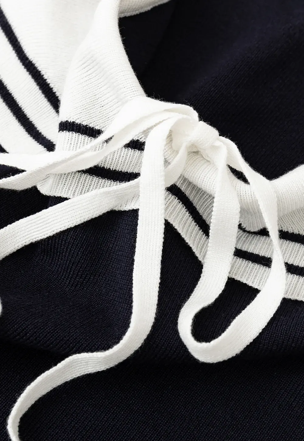 Off Shoulder Knot Detail Knit Sweater