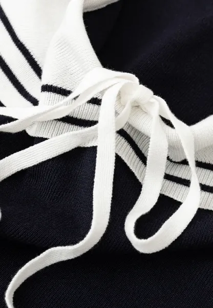 Off Shoulder Knot Detail Knit Sweater