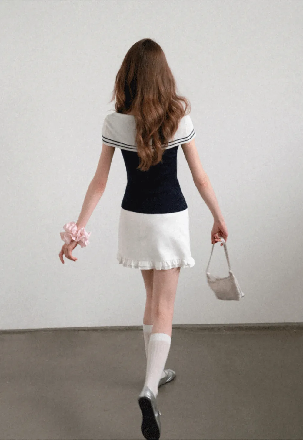 Off Shoulder Knot Detail Knit Sweater