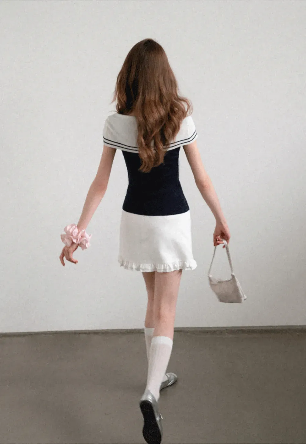 Off Shoulder Knot Detail Knit Sweater