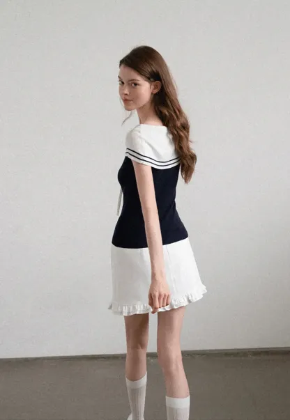 Off Shoulder Knot Detail Knit Sweater